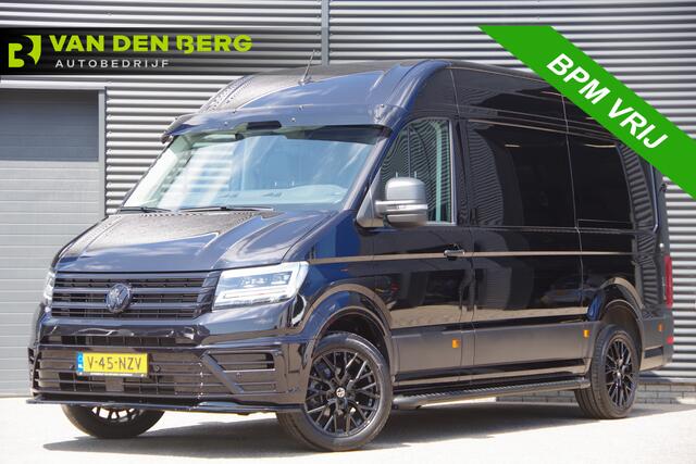 Volkswagen CRAFTER 35 2.0 TDI L3H3(L2H2) BLACK EDITION! AUT. LED, TREKHAAK, BETIMMERING, STOELVERWARMING, GEVEERDE ERGO COMFORT STOEL, CAMERA, NAVI, CRUISE, AIRCO, CARPLAY, PARKEERSENSOREN, MF STUURWIEL
