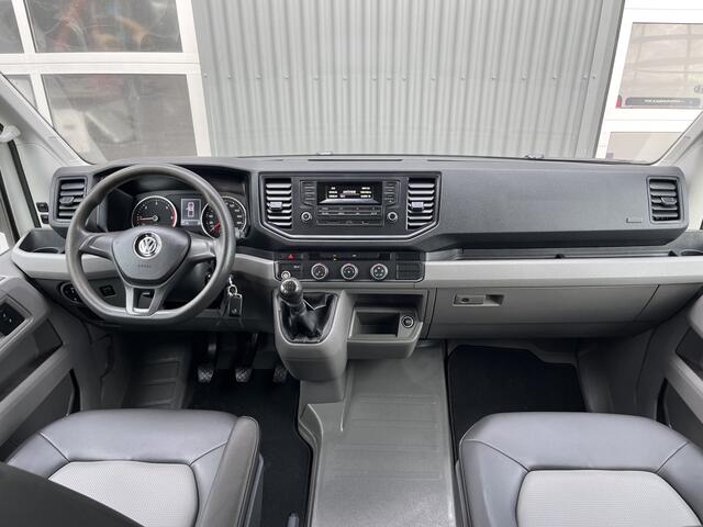 Volkswagen CRAFTER 35 2.0 TDI L4 DC Airco Cruise controle Trekhaak 3000kg trekgewicht 6-Persoons Euro 6 Dubbele cabine Telefoonverbinding Open laadbak Pick-up p-up Bakwagen Kieper