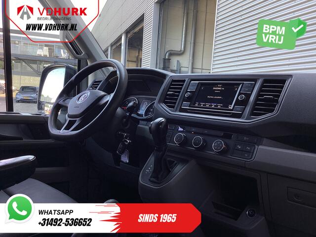 Volkswagen CRAFTER 2.0 TDI 140 pk DSG Aut. L3H3 LED/ 270Gr.deuren/ Gev.Stoel/ Massage/ Standkachel/ Carplay/ Camera/ PDC/ Cruise/ Trekhaak/ Airco