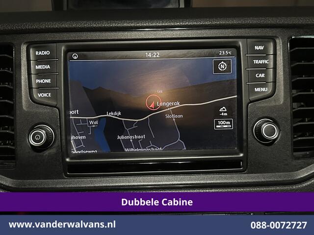 Volkswagen CRAFTER 2.0 177pk Pick Up Dubbele Cabine 3500kg Trekhaak Open Laadbak Euro6 Airco | 6-Zits | Camera | Navigatie | Apple Carplay Android Auto, Cruisecontrol, Chauffeursstoel