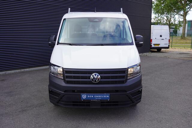 Volkswagen CRAFTER 163pk RWD Facelift Open laadbak 3500kg trekhaak Apple Carplay Cruise control 3-Zits Digitaal dashboard