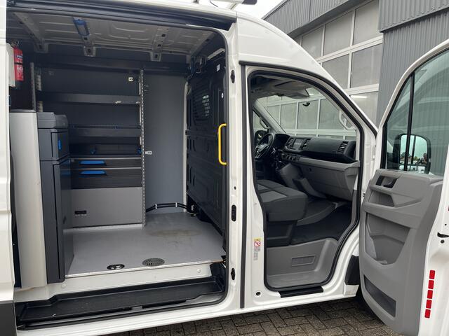 Volkswagen CRAFTER 2.0 TDI L3H3 4Motion 140pk Bpm vrij Werkplaats Omvormer Imperial Standkachel 3000kg trekgewicht 4X4 Vierwielaandrijving Kastinrichting Ladekasten 1e eigenaar Dealer onderhouden Euro 6 Imperial