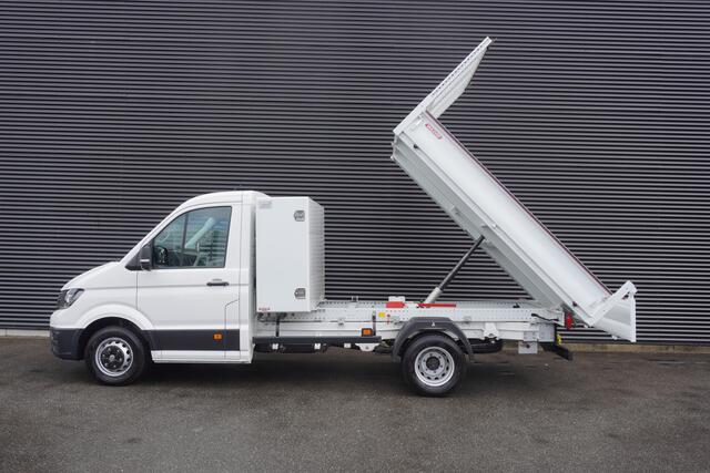 Volkswagen CRAFTER 50 N1 163pk Automaat Dubbellucht Kipper 3500kg Trekgewicht Trekhaak ACC Cruise control Apple Carplay