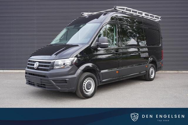 Volkswagen CRAFTER 140pk L3H3/L2H2 Navigatie Airco Apple Carplay Imperiaal Werkplaats inrichting 3-Zits
