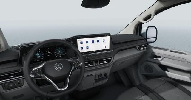 Volkswagen E-Transporter Bedrijfswagens Style L1 218pk 64kWh Elektrische aandrijving | Diefstalalarmsysteem met interieurbeveiliging, noodsirene en wegsleepbeveiliging | Kunststof zijpanelen in laadruimte, hoog | Multifunctioneel kunstlederen stuurwiel, verwarmbaar | Navigatiesys