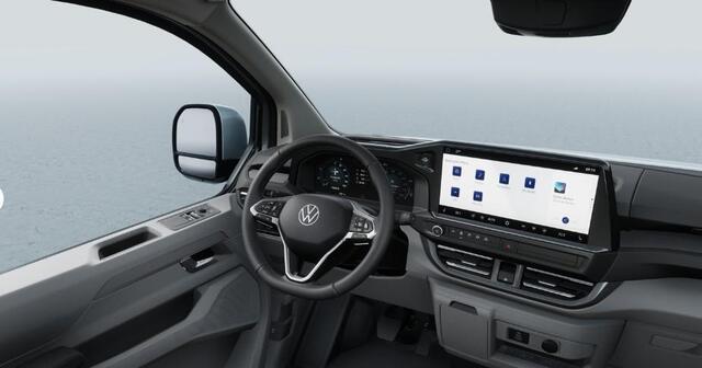 Volkswagen E-Transporter Bedrijfswagens Style L1 218pk 64kWh Elektrische aandrijving | Diefstalalarmsysteem met interieurbeveiliging, noodsirene en wegsleepbeveiliging | Kunststof zijpanelen in laadruimte, hoog | Multifunctioneel kunstlederen stuurwiel, verwarmbaar | Navigatiesys