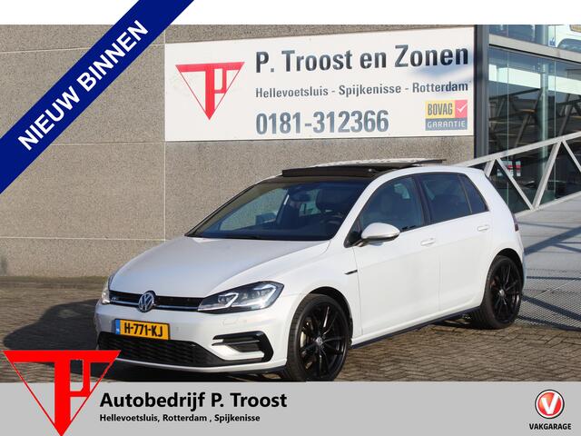 Volkswagen GOLF 1.4 TSI 2x R-Line Automaat/Panoramadak/Virtual cockpit/Adaptive cruise control/Achteruitrijcamera/Led koplampen/Navigatie/Keyless/Apple carplay/Licht metalen velgen/Inklapbare spiegels/Stoelverwarming/Parkeersensoren rondom/Lane assist/Schakel flippers
