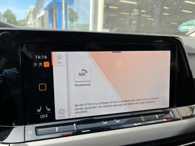 Volkswagen GOLF 1.4 eHybrid Style / AUTOMAAT/ TREKHAAK/ ADAPT. CRUISE/ ELEKTR. STOEL/ STOEL-STUUR VERWARM./ PARK. SENSOREN + CAMERA/ APP-CONNECT/ NAVI/ RIJ-MODI/ MATRIX/ 16" LMV/ CLIMA