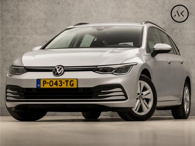 Volkswagen GOLF Variant 1.0 eTSI Sport Life Automaat (GROOT NAVI, CLIMATE, STUUR/STOELVERWARMING, SFEERVERLICHTING, PARKEERSENSOREN, SPORTSTOELEN, LM VELGEN, ADAPTIVE CRUISE, NIEUWSTAAT)