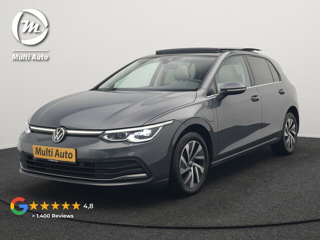 Volkswagen GOLF 1.4 eHybrid Style Plug In Hybrid 204pk Dealer O.H. PHEV | Trekhaak Af Fabriek | Panodak | Adaptive Cruise | IQ Light | Alcantara Sportstoelen Massage & Memory | Apple Carplay | Stoelen & Stuur Vewarmd | Blis | DAB |