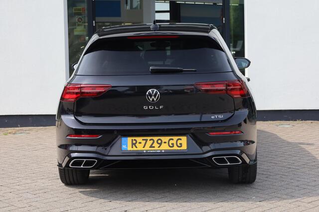 Volkswagen GOLF 1.5 eTSI R-Line Business+ panoramadak, 18" LMV Bakersfield, LED matrix, navigatie, stoelverwarming, side assist, ACC, spiegel pakket, stuurwielverwarming, privacy glas.