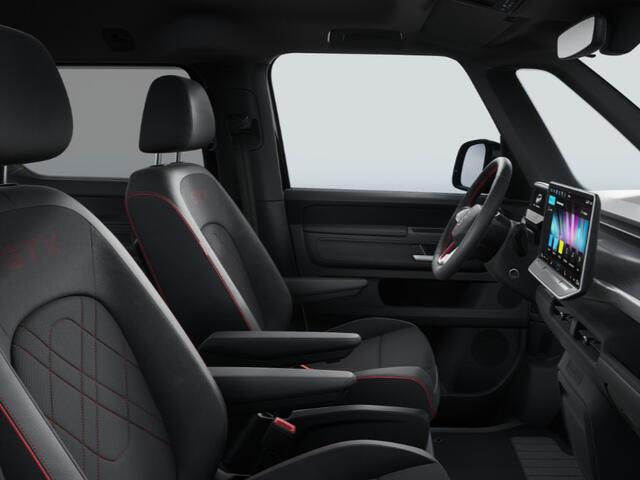 Volkswagen ID. Buzz GTX Elektromotor 86 kWh, 340 pk · 7-zits Pakket · Assistance Pakket Plus · Trekhaak, elektrisch uitklapbaar, mechanisch inklapbaar ·