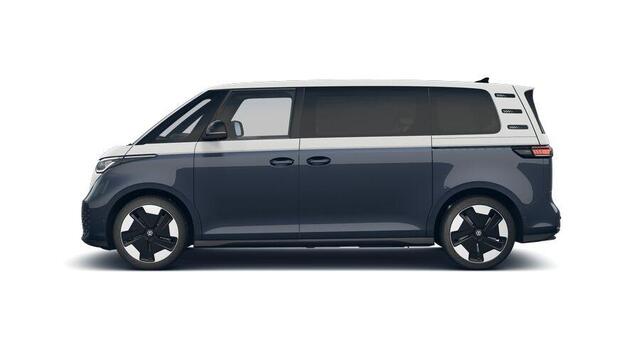 Volkswagen ID. Buzz Pro Bulli Limited Edition 86 kWh LWB 7p. | 7 zits pakket | Trekhaak, elektrisch uitklapbaar | Velgen 'Bromberg', 21 inch lichtmetaal | Open & Close Pakket | Assistance Pakket Plus |