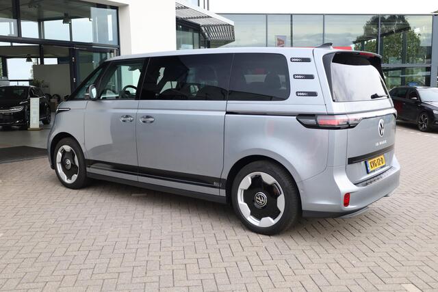 Volkswagen ID. Buzz Pro Bulli 86 kWh LWB 7p. Harman & Kardon 7p head up 3 zone clima area view LED matrix Bulli Edition 20" LMV elektrische achterklep sluithulp schuifdeuren