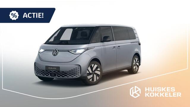 Volkswagen ID. Buzz Pro Limited Edition Plus 286pk 86 kWh LWB 7p. | Trekhaak | Comfortpakket "plus" | 7-zits pakket | Netto-ACTIEprijs; RIJKLAAR INCL. BTW/BPM, INRUILPREMIE (bij koop of lease via HK) |