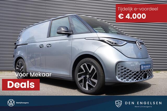 Volkswagen ID. Buzz Cargo ID. Buzz Cargo 340 pk 4-Motion ID. Buzz Cargo 340 pk 4-Motion, Bulli, Achteruitrijcamera, Comfortstoelen met armleuning, Navigatie, Achterdeuren zonder ruit