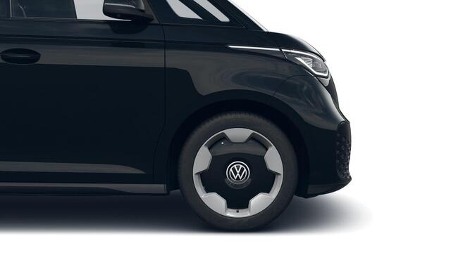 Volkswagen ID. Buzz Cargo Bedrijfswagens Anniversary Edition Elektromotor 250 kW (340 pk) | Schuifdeur links | Open en close pakket | DAB+ | Achteruitrijcamera | Achterdeuren | Velgen 'Stockton', 20 inch lichtmetaal |