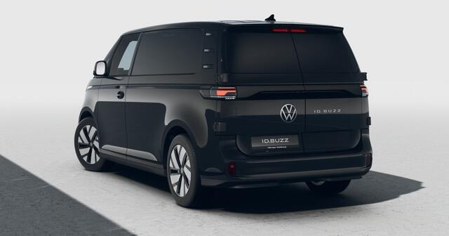Volkswagen ID. Buzz Cargo Anniversary Edition 286pk 86kWh > Gelimiteerde editie; netto prijs excl. BTW en kosten rijklaarmaken < | Climatronic | Achterdeuren | Trekhaak |
