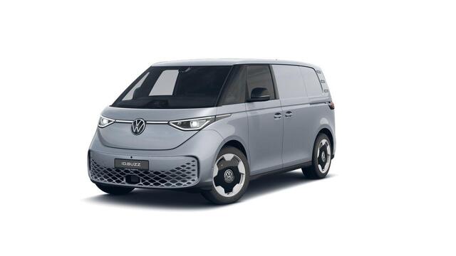 Volkswagen ID. Buzz Cargo Bedrijfswagens Anniversary Edition 4M 340 pk 250 kW elektromotor | 4 Motion | Achteruitrijcamera (Rear View) inclusief 360 graden camera (Area View) | Assistance Pakket Plus | Digitale radio-ontvangst (DAB+) | Navigatie 'Discover Pro' | Anniversary Editio