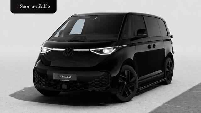 Volkswagen ID. Buzz Cargo 4MOTION Limited Edition 79 kWh "Black Edition" | Trekhaak | 2x Schuifdeur incl. sluithulp | Sidebars | Leder interieur | 20" inch "Solna" | Achterdeuren |