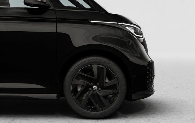 Volkswagen ID. Buzz Cargo 4MOTION Limited Edition 79 kWh "Black Edition" | Trekhaak | 2x Schuifdeur incl. sluithulp | Sidebars | Leder interieur | 20" inch "Solna" | Achterdeuren |