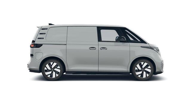 Volkswagen ID. Buzz Cargo Bulli Limited Edition 286pk 79 kWh | Camera | Achterdeuren | Trekhaak | Alarm | Verwarmd stuur | 2x stoel met armleggers | Bindrails in laadruimte | > Netto-ACTIE-Prijs; bij koop of lease via HK / excl. kosten rijklaarmaken <