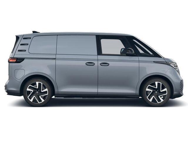 Volkswagen ID. Buzz Cargo Bedrijfswagens Bulli Limited Signature Edition 79kWh 340pk 4M 737747 · ECO-lederen bekleding · 20" LM velgen · Voor en achter spoiler · Zwarte grill ·