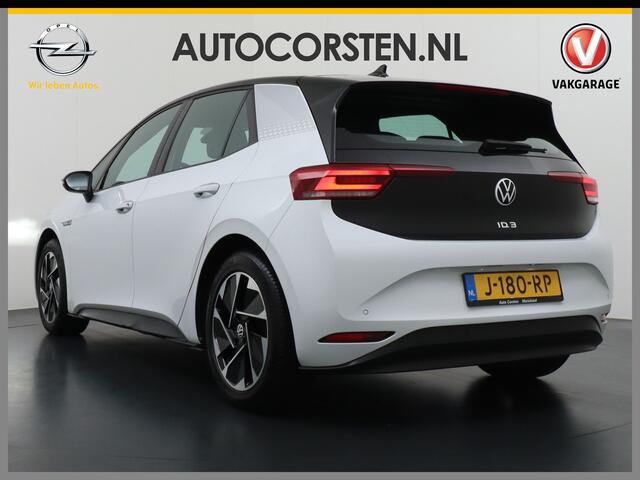 Volkswagen ID.3 58kWh 204PK First Auto-Pilot Navi Adapt.Cruise Control Pdc Apple Carplay Android Navi Ecc Led Stoel-Stuurverwarming DAB Keyless Lmv Bluetooth Regensensor Rijstrooksensor Verkeersbord detectie Mirrorlink 1e Eigenaar Grootste accu Garantie t/m 20-10-2028