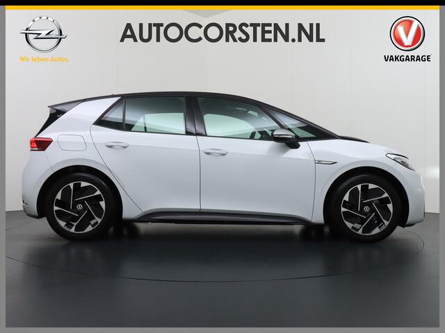 Volkswagen ID.3 58kWh 204PK First Auto-Pilot Navi Adapt.Cruise Control Pdc Apple Carplay Android Navi Ecc Led Stoel-Stuurverwarming DAB Keyless Lmv Bluetooth Regensensor Rijstrooksensor Verkeersbord detectie Mirrorlink 1e Eigenaar Grootste accu Garantie t/m 20-10-2028