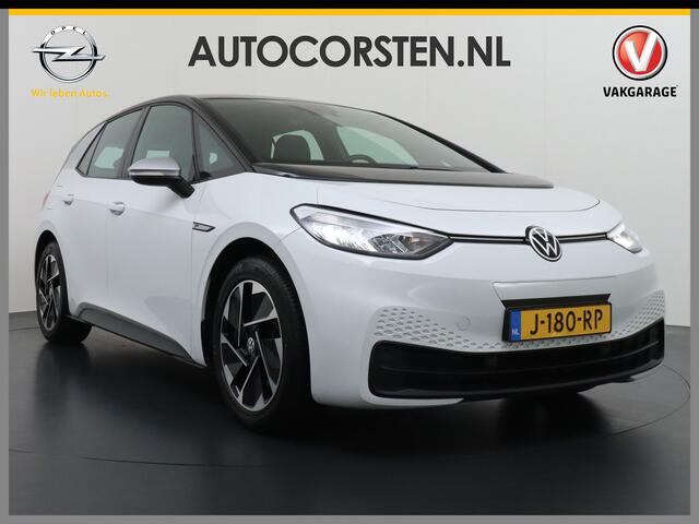 Volkswagen ID.3 58kWh 204PK First Auto-Pilot Navi Adapt.Cruise Control Pdc Apple Carplay Android Navi Ecc Led Stoel-Stuurverwarming DAB Keyless Lmv Bluetooth Regensensor Rijstrooksensor Verkeersbord detectie Mirrorlink 1e Eigenaar Grootste accu Garantie t/m 20-10-2028