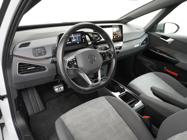 Volkswagen ID.3 58kWh 204PK First Auto-Pilot Navi Adapt.Cruise Control Pdc Apple Carplay Android Navi Ecc Led Stoel-Stuurverwarming DAB Keyless Lmv Bluetooth Regensensor Rijstrooksensor Verkeersbord detectie Mirrorlink 1e Eigenaar Grootste accu Garantie t/m 20-10-2028