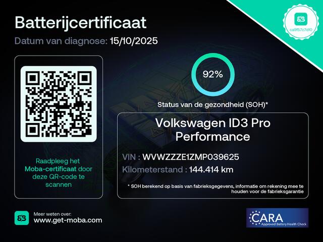 Volkswagen ID.3 PRO 58 kWh 204 Pk | Panoramadak | IQ Light | Adapt. Cruise | 18 inch LMV | Getint Glas
