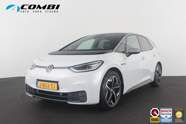 Volkswagen ID.3 First Plus 58 kWh > 204pk/Camera/Matrix-LED/Glacier White met zwart dak