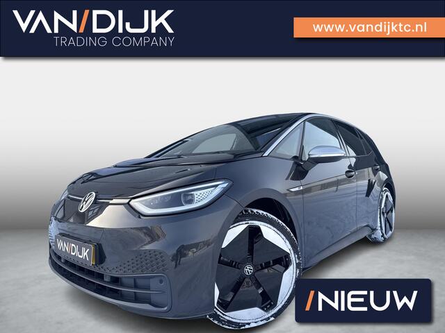 Volkswagen ID.3 First Max 58 kWh ?SOH 94.1 % ?Panoramadak ?Matrix LED ?Full LED ?Stuur- Stoelverwarming ?Sfeerverlichting ?Navigatie ?Camera ?Lichtmetaal 20" ?Parkeersensoren