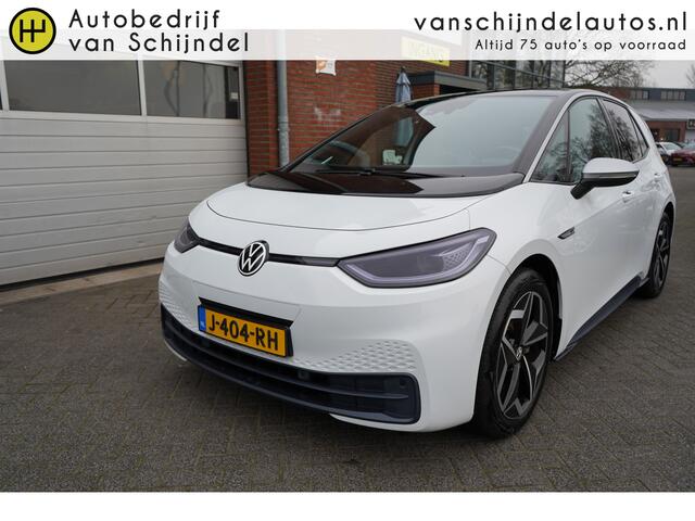 Volkswagen ID.3 FIRST PLUS 58KWH OKT 2020 ORIGINEEL NEDERLANDS AFN.TREKHAAK CAMERA STOEL+STUURVERWARMING ANDROID/APPLECARPLAY NAVI 19INCH ADAPTIEVE CRUISE CLIMA PDC V+A ENZ...