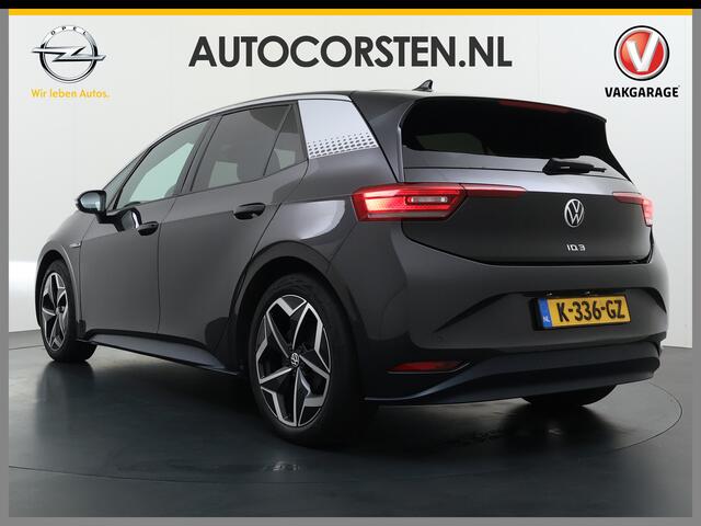 Volkswagen ID.3 First Plus 58kWh 204pk Camera Trekhaak 19"lm Adap.Cruise Matrix-Led Navi-Pro Ecc Apple Carplay Android Auto Pdc SOH 90% Lmv Stoel+Stuurverwarming Wifi Rijstrooksensor Origineel Nederlandse Auto ¤ 43.675,- nieuw