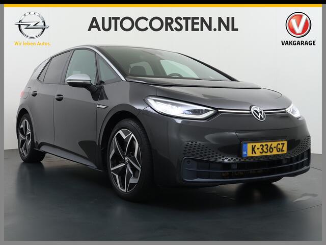 Volkswagen ID.3 First Plus 58kWh 204pk Camera Trekhaak 19"lm Adap.Cruise Matrix-Led Navi-Pro Ecc Apple Carplay Android Auto Pdc SOH 90% Lmv Stoel+Stuurverwarming Wifi Rijstrooksensor Origineel Nederlandse Auto ¤ 43.675,- nieuw