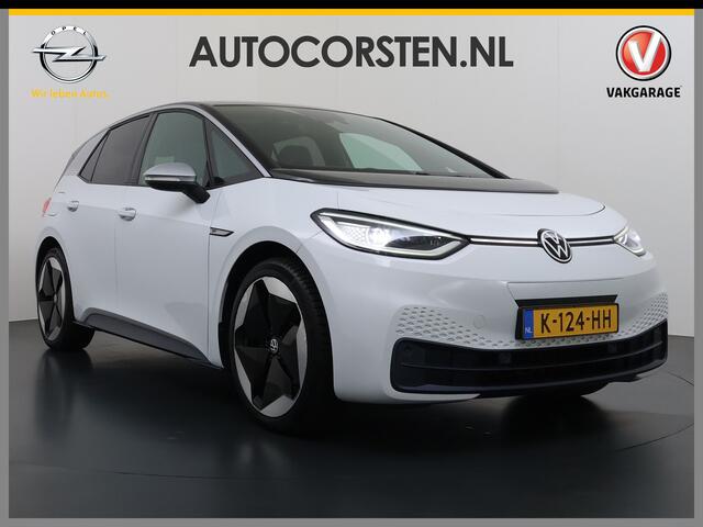 Volkswagen ID.3 First Max 62kWh Pano-Dak Elektr.Stoelen Adap.Cruise Camera Head-Up Matrix-Led Elektr.Stoelen 20"lm Navi Ecc Keyless Advanced SOH 89% Ergo Active Stoelen Stuur+Stoelverwarming Led-a-licht dynamisch Apple Carplay Android Auto Dodehoek detector Origineel Ned