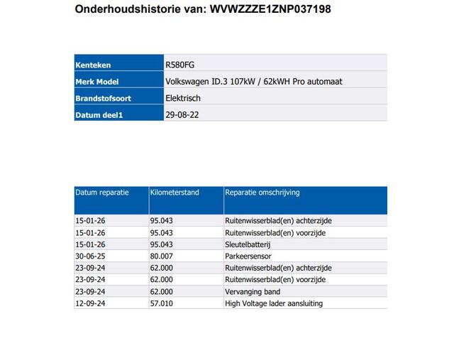 Volkswagen ID.3 Pro 62KWh Comfort / Navigatie / Pdc.V+A / Airco-ecc./ Xenon / Radio multimedia