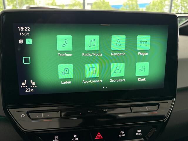 Volkswagen ID.3 Pro Advantage 58 kWh Airco - Achteruitrijcamera - Navigatie - Apple carplay - parkeersensoren - Voorstoelen verwarmd - Rondomzicht camera - Licht metalen velgen 18 inch - Radio - Led verlichting - Stuur multifunctioneel - Cruise control