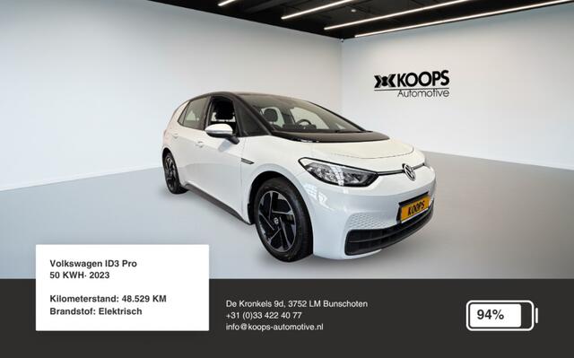 Volkswagen ID.3 Pro 58KWH SOH 94% | Ad. Cruise control | Carplay | Lane assist