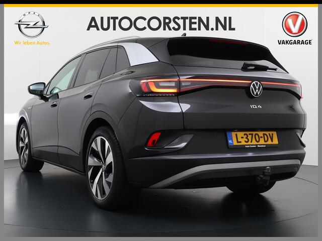 Volkswagen ID.4 204pk 1st 77kWh Trekhaak Leer/Alcantara Adap.Cruise Camera Warmtepomp Apple Carplay Android Navi Ecc Pdc-a+v Lmv 20" Stoelverwarming Led Bordherkenning Voor-Klimatisering Semi-Autopilot Elektrisch-Wegklapbare Trekhaak App-Connect E-sound Front-Assist Or