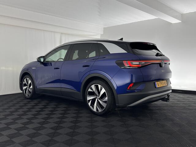 Volkswagen ID.4 First 77 kWh [ 3-Fase ] {SOH-83%} (INCL.BTW) *LEATHER-MICROFIBRE | FULL-LED | ADAPTIVE-CRUISE | HEATED-COMFORTSEATS | DIGI-COCKPIT | AMBIENT-LIGHT | NAVI-FULLMAP | PDC | TOWBAR | PRIVACY-GLASS | CAMERA | 20''ALU*