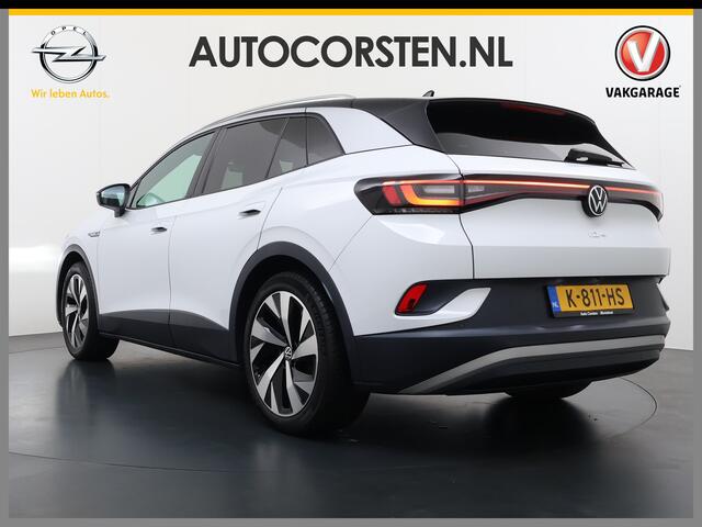 Volkswagen ID.4 204pk First 77kWh SOH 90% Leer/Alcantara Adap.Cruise Navi Ecc Camera Apple Carplay Android Pdc Lmv 20" Stoelverwarming Led Bordherkenning Voor-Klimatisering App-Connect E-sound Front-Assist Origineel Nederlandse Auto Zeer Compleet 1e eigenaar