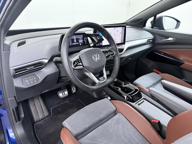 Volkswagen ID.4 Max Pro 1ST 77kWh W-pomp Trekhaak Panodak Camera 21" PDC-a+v Matrix-LED-a+v Adap.Cruise Navi Ergo-Active Stoelen Memory Dynamisch onderstel Stoelverwarming Lmv Elek.Achterklep Privacy Glas Voorruitverwarming Wifi SOH 87% 1e Eigenaar Origineel Nederlandse 