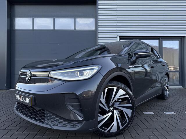 Volkswagen ID.4 Max 77 kWh ?SOH 90% Rijtest ?Panoramadak ?Warmtepomp ?Matrix LED ?Head-Up ?Half Leder Alcantara ?Sfeerverlichting ?Navigatie ?360º Camera ?Lichtmetaal 21" ?Parkeersensoren ?Trekhaak