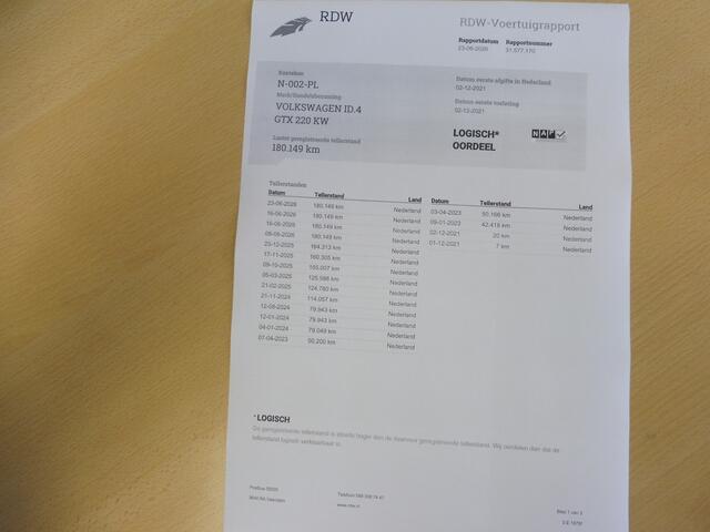 Volkswagen ID.4 GTX 4Motion 77 kWh 299PK! SOH 90.7% Wegkl trekh | Pano | Matrix | LMV 21" | Memorystoel | NL auto | 1e eig.