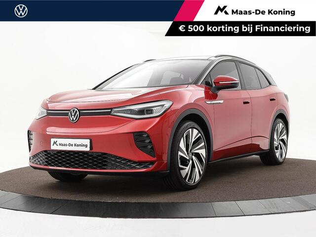 Volkswagen ID.4 GTX 299pk 4Motion 77 kWh · Panoramadak · 360 Camera · Dodehoeksensor ·Warmtepomp · Alarmklasse 3 · Stoel-& Stuurverwarming · 21'' Inch ·
