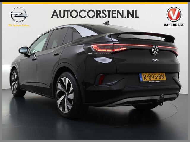 Volkswagen ID.5 Coupé Pro 82kWh 204PK Trekhaak SOH 94% Camera Adap.Cruise Assistentie+Comfort+Design+Stylepakket Navi Keyless Apple Carplay Android Auto Pdc Led-a-licht dynamisch Keyless advanced Matrix led-koplampen Lmv 20" Privacy Glas DAB 1.000KG Trekgewicht 1e Eigenaar