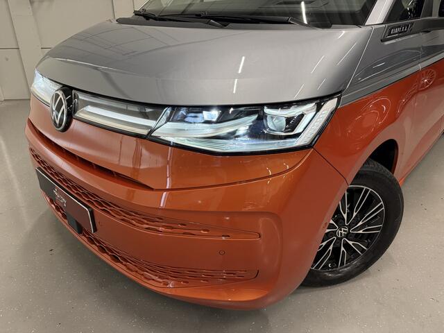 Volkswagen MULTIVAN 1.4 eHybrid BULLI 7p. HEAD-UP/IQ-LIGHT/LEER-ALCANTARA/SFEER/KEYLESS/ELECTR.SCHUIFDEUREN/CARPLAY/ACC/CAMERA/EL.A.KLEP/TWO-TONE/BULLI EDITION/NET OH BEURT GEHAD BIJ VW DEALER